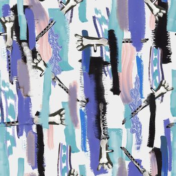 抽象印花华亿平台图片