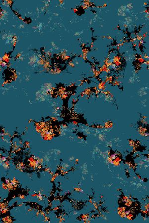 水墨印花华亿平台图片