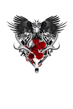 暗黑系列印花华亿平台图片