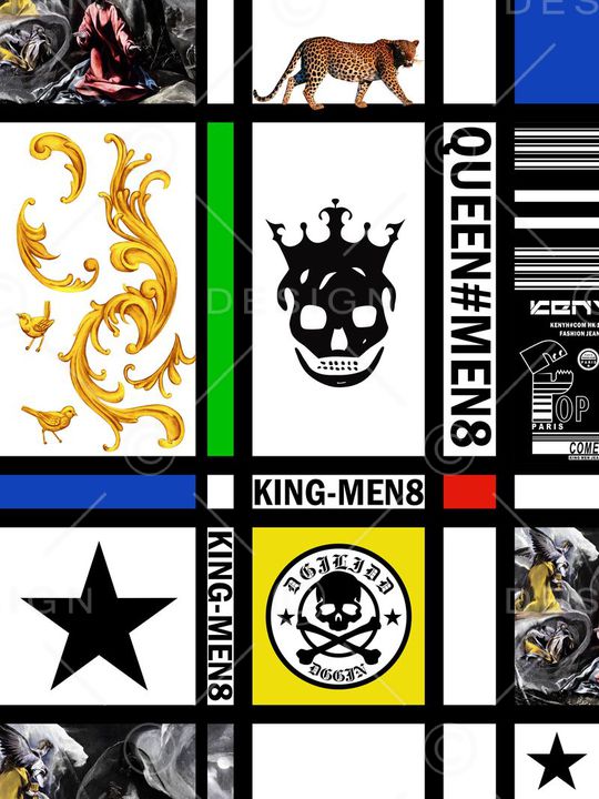 线条印花华亿平台图片