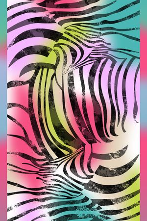 斑马纹印花华亿平台图片