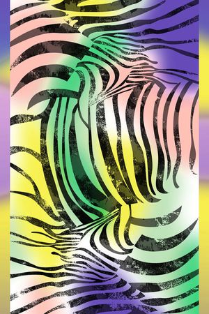 斑马纹印花华亿平台图片