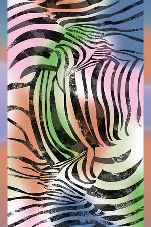 斑马纹印花华亿平台图片