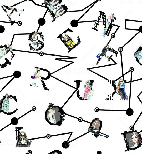 字母印花华亿平台图片