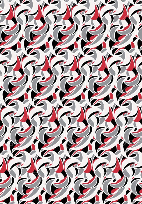 不规则几何印花华亿平台图片