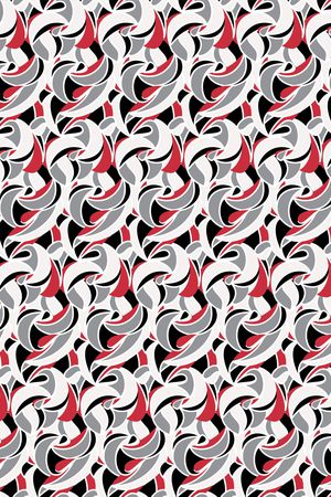 不规则几何印花华亿平台图片