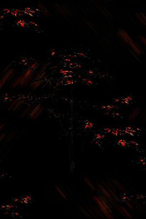 树叶印花华亿平台图片