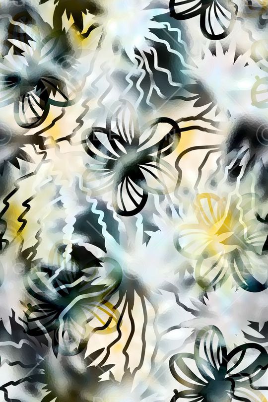 抽象花印花华亿平台图片