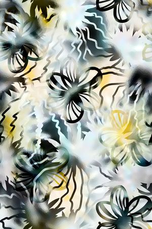 抽象花印花华亿平台图片