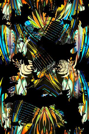 抽象印花华亿平台图片