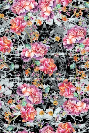 抽象印花华亿平台图片