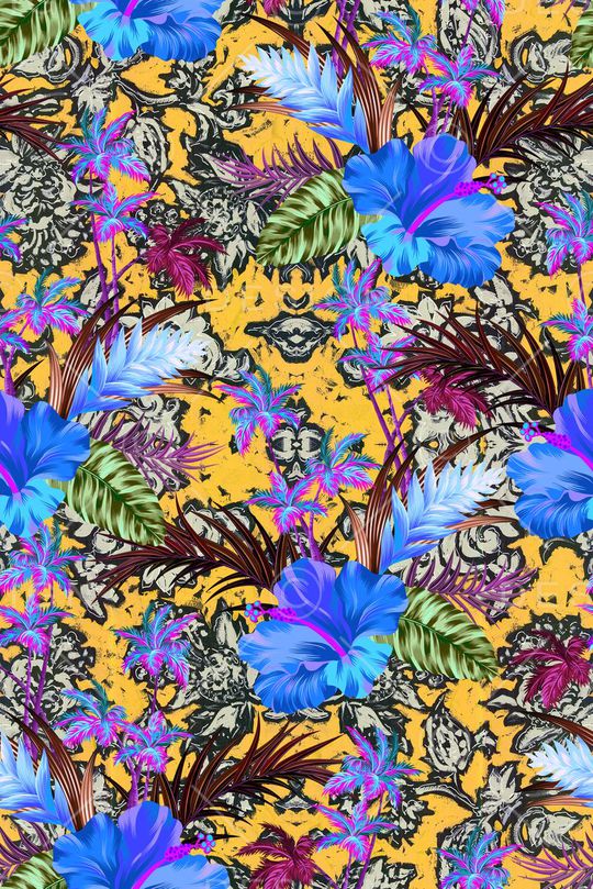 手绘印花华亿平台图片