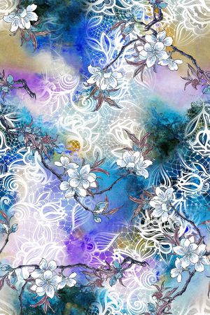 蕾丝印花华亿平台图片