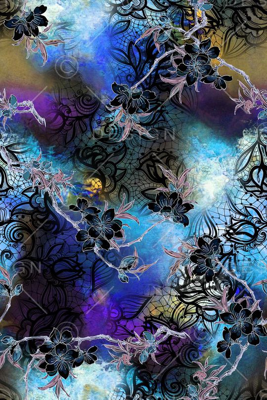 蕾丝印花华亿平台图片