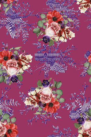 手绘印花华亿平台图片