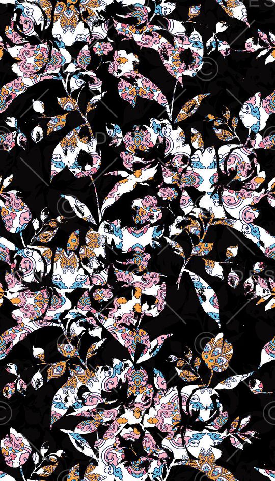 佩斯利纹样印花华亿平台图片