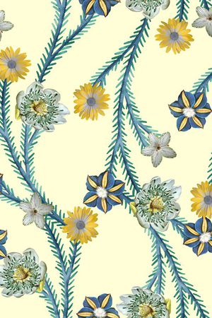 蔓藤花卉花中花印花华亿平台图片