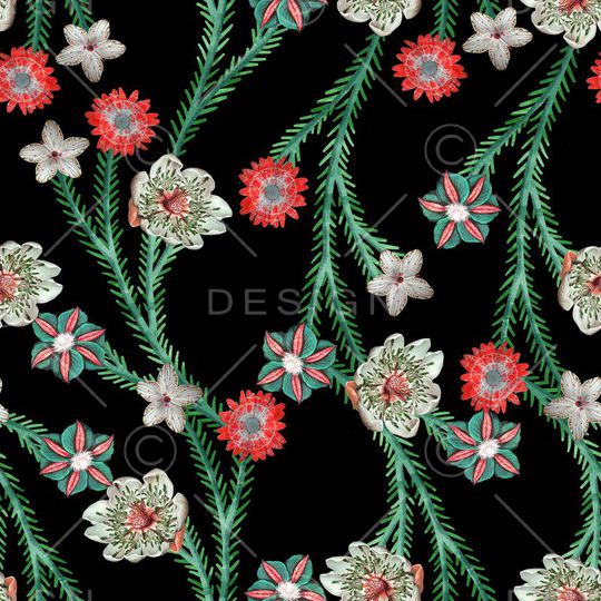 蔓藤花卉花中花印花华亿平台图片