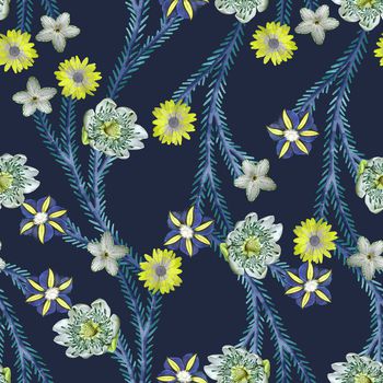 682626-蔓藤花中花蓝