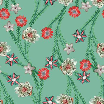 682627-蔓藤花中花绿