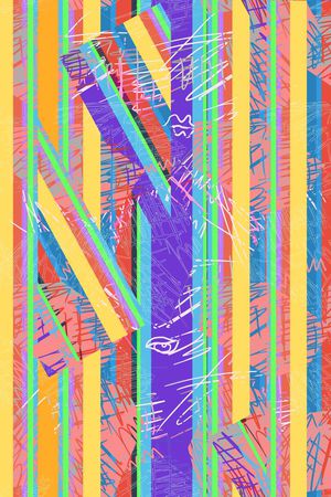 潮流时尚印花华亿平台图片