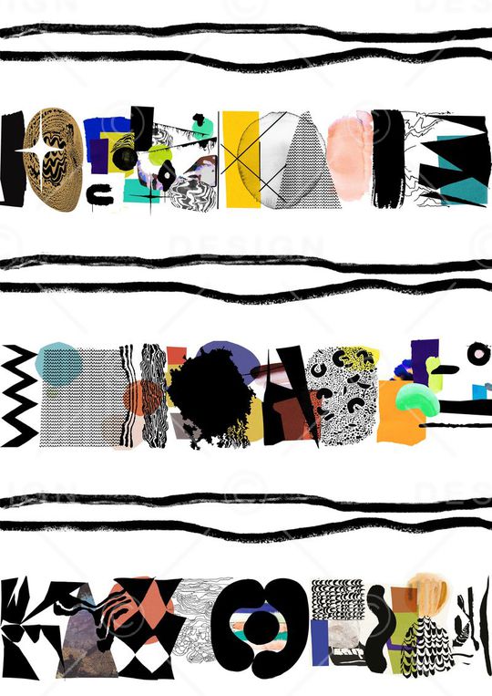 不规则几何印花华亿平台图片