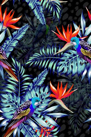 热带华亿平台印花华亿平台图片