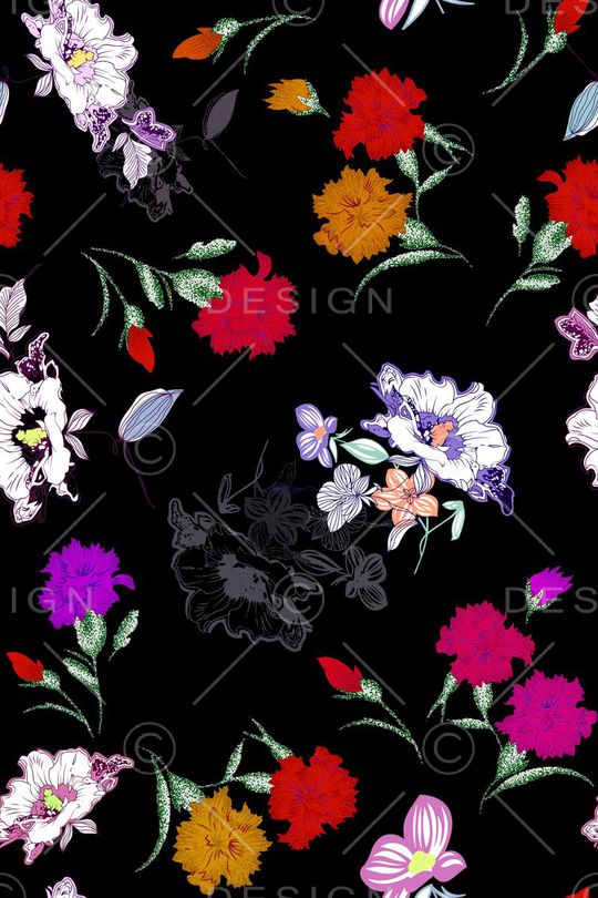 乱花印花华亿平台图片