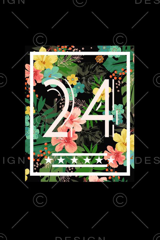 热带花卉印花华亿平台图片