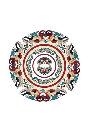 圆形印花华亿平台图片