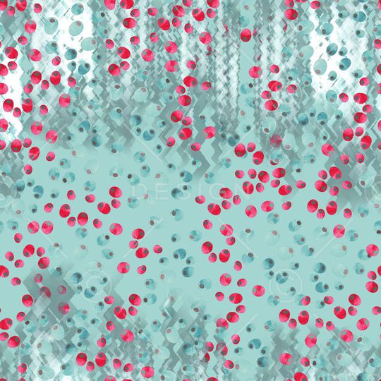 女装抽象渐变锯齿波浪果果波点印花华亿平台图片