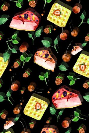 水彩印花华亿平台图片