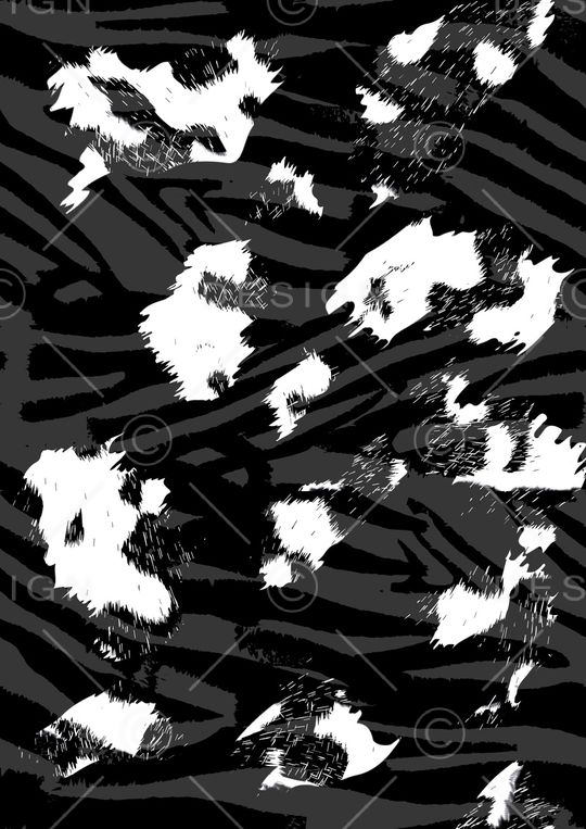 老虎纹印花华亿平台图片