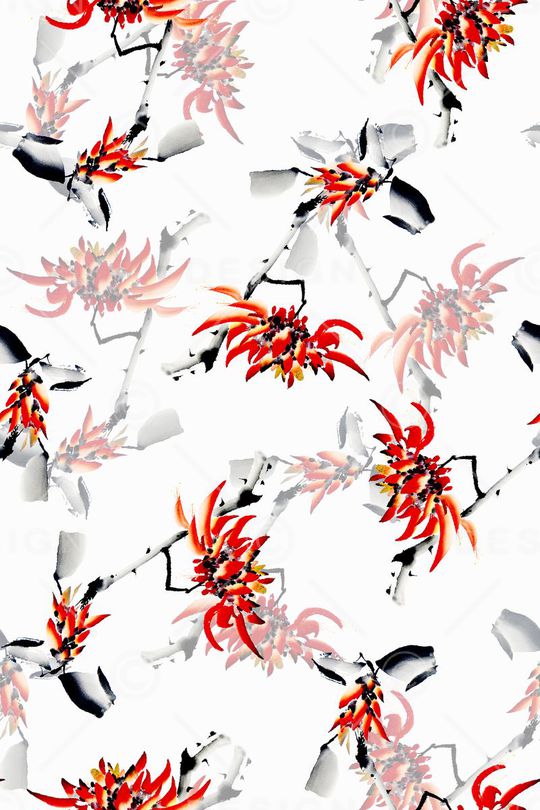 水彩印花华亿平台图片