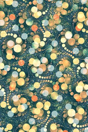 几何圆印花华亿平台图片