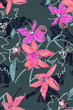 花朵印花华亿平台图片