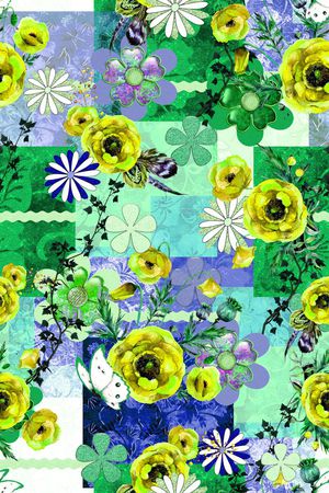 花卉印花华亿平台图片