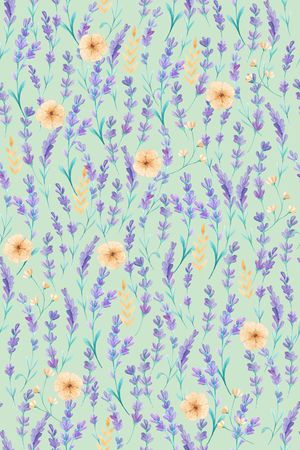 薰衣草印花华亿平台图片