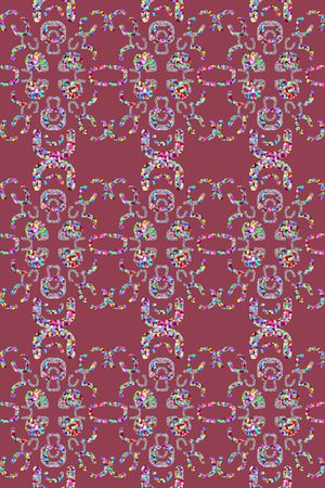 几何炫彩印花华亿平台图片