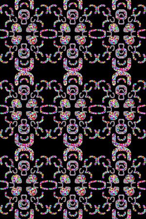 几何炫彩印花华亿平台图片