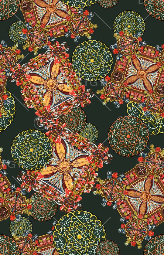 复古印花华亿平台图片