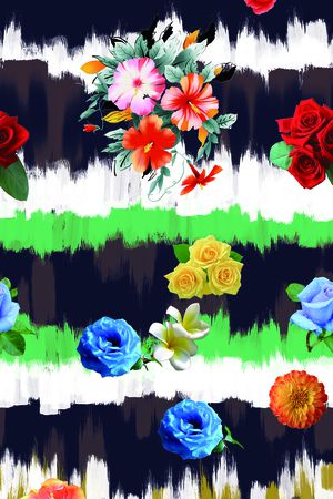 莫妮卡-大牌华亿平台印花华亿平台图片