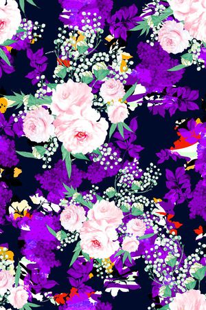 玫瑰印花华亿平台图片