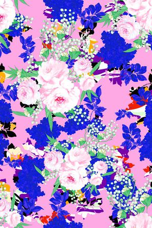 玫瑰印花华亿平台图片