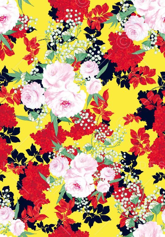 玫瑰印花华亿平台图片