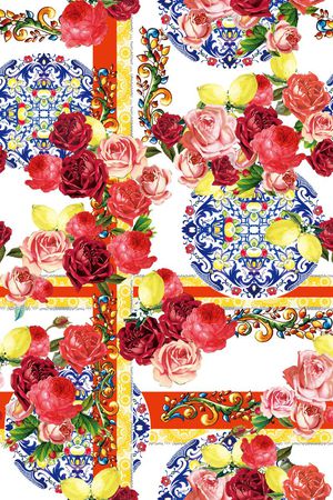 宫廷风印花华亿平台图片