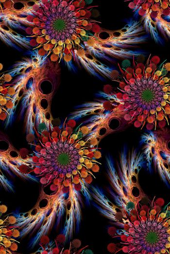 683907-数字图形花卉