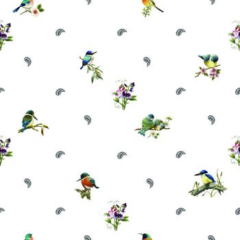 花鸟印花华亿平台图片