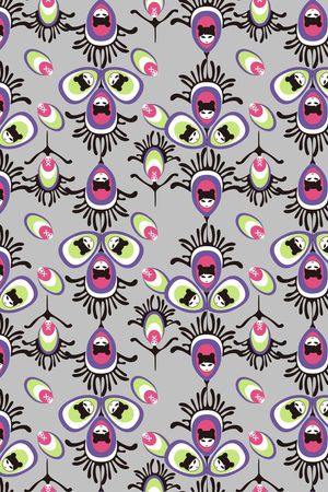 卷草纹印花华亿平台图片