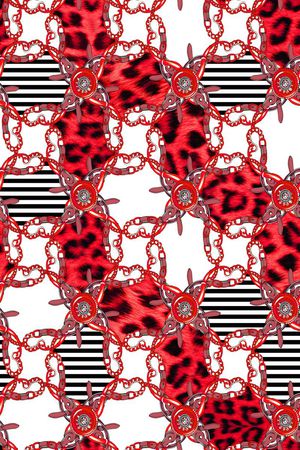 豹纹印花华亿平台图片